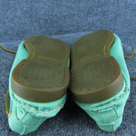 SPERRY By J.Crew Women Boat Shoe Blue Fabric Lace Up Size‎ 9.5 Medium - Picture 10 of 10